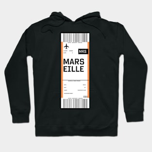 Boarding pass for Marseille Hoodie